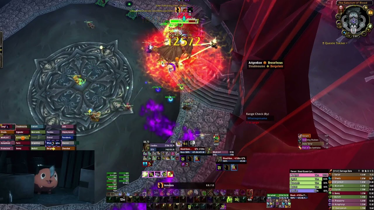Rank 1 Blood Queen Lana'thel 25HC Demo POV WOTLK Classic - Whitemane