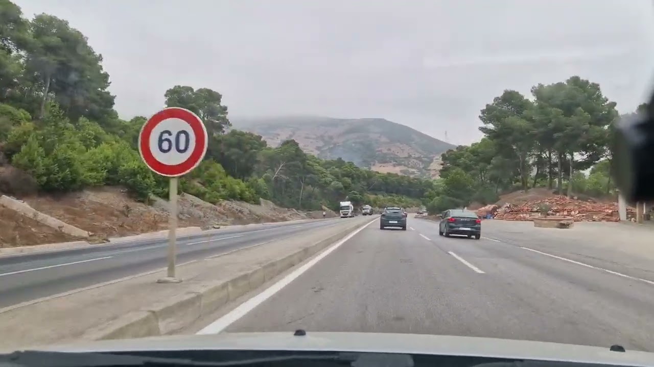 الطريق السريع 🛣طنجة تطوان طبيعة ساحرة🏞 ومنعرجات خطرة 🚧