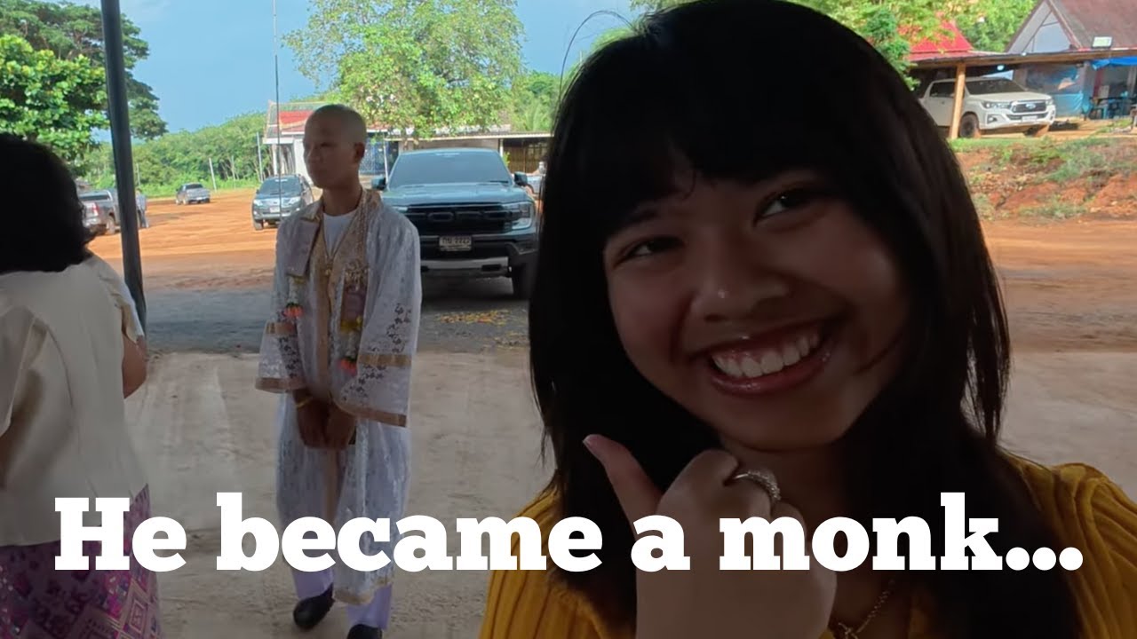 He became a monk.... (Ordination Ceremony + food vlog)