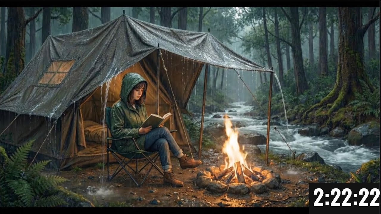 3-Hour Relaxing Rain Ambience 🌧️ | Natural White Noise for Studying, Reading & Deep Focus 🧠