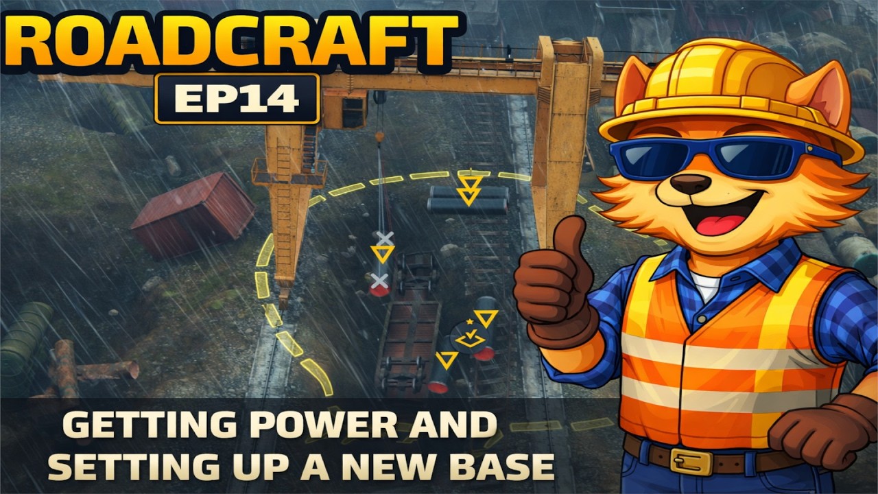 Roadcraft Ep14 - Getting Power and Setting Up a New Base!