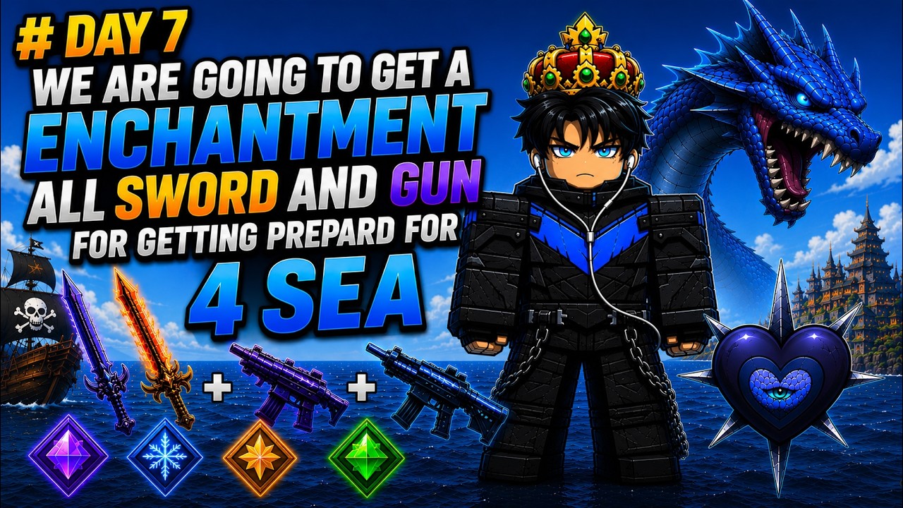 🔴 LIVE: Getting Enchantments on ALL Swords & Guns! Preparing for 4th Sea | Blox Fruits 2026