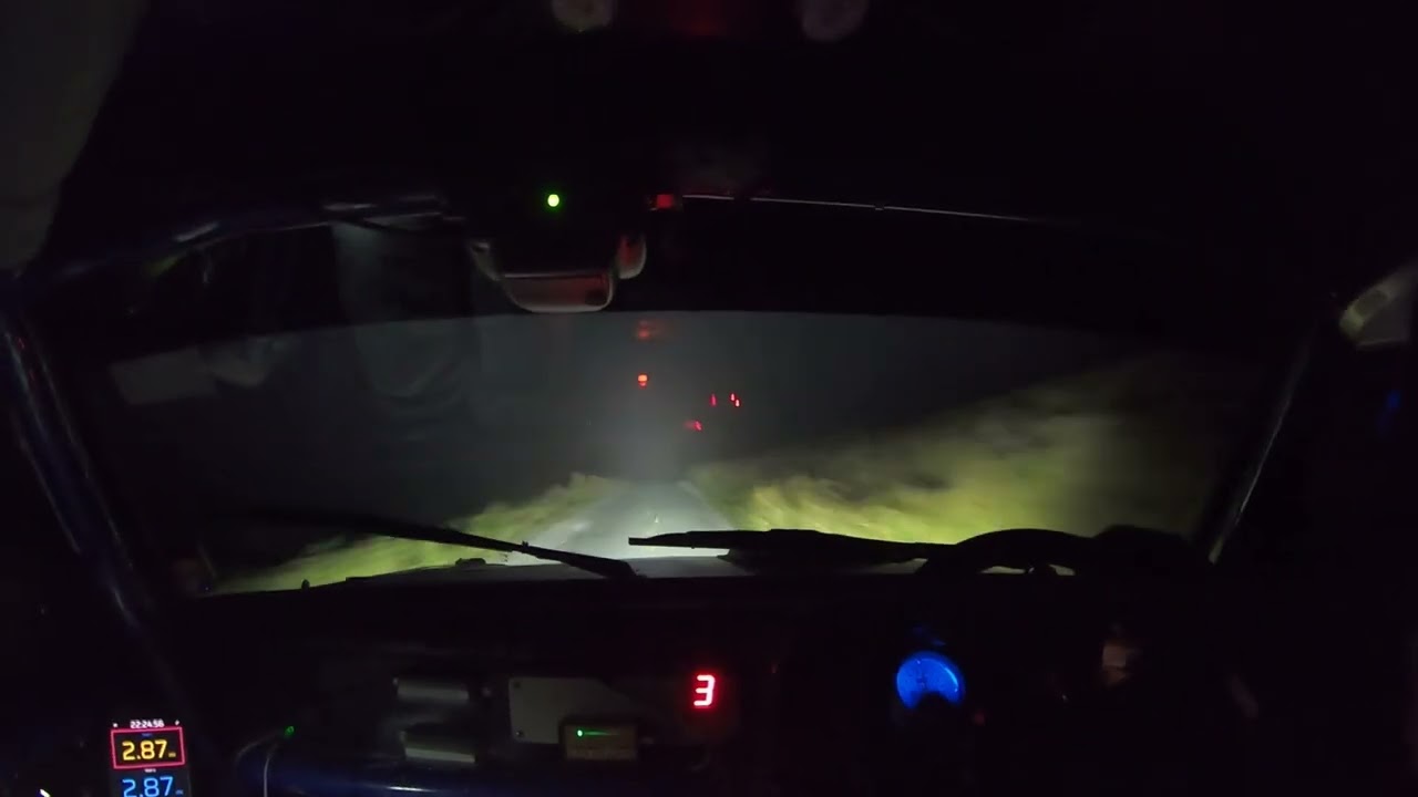 Ulster Rally 2025 Stage 6 Slieve Gullion in the dark