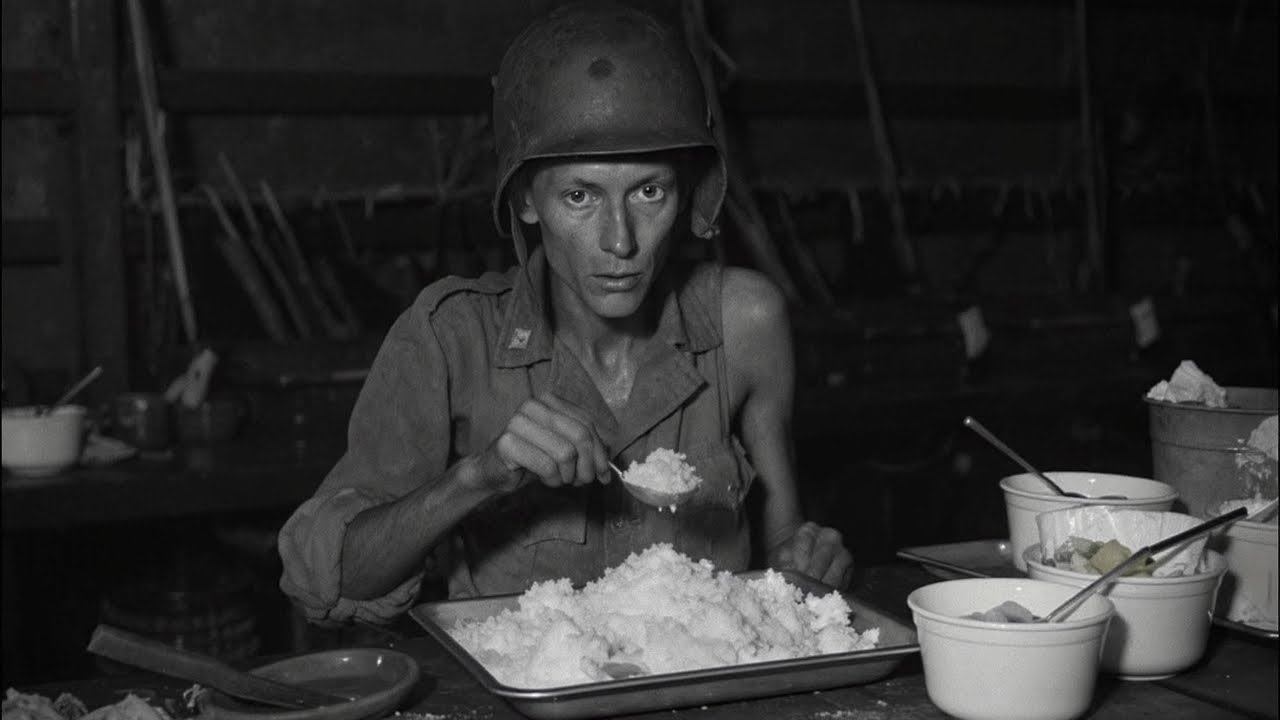 Japanische Kriegsgefangene weinten bei ihrer ersten amerikanischen Mahlzeit in US Lagern