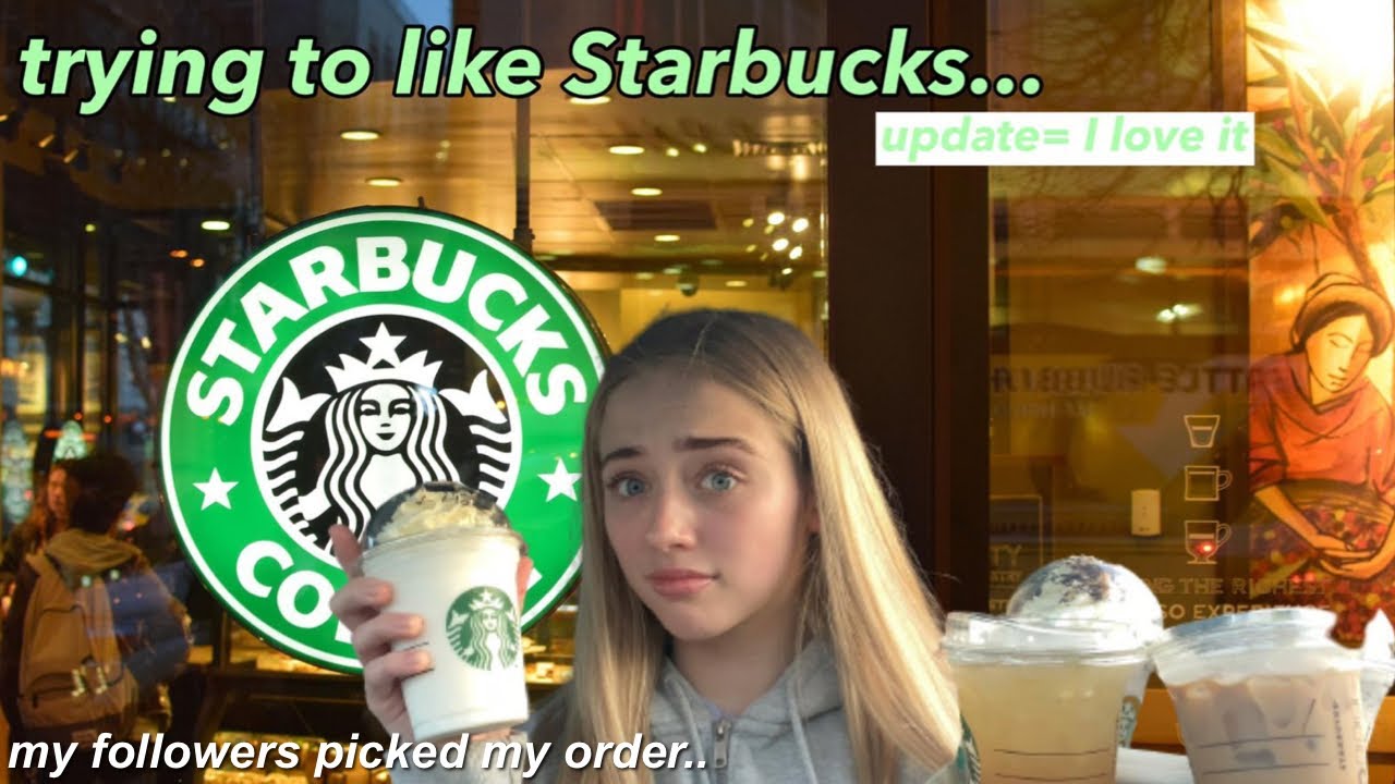 trying starbucks for the FIRST TIME..  *my followers chose*