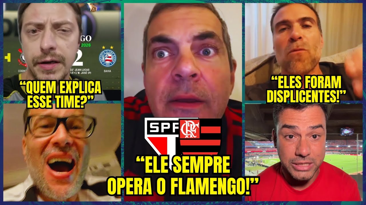 AS REAÇÕES DOS FLAMENGUISTAS E CORINTIANOS COM DERROTA NA ESTREIA DO BRASILEIRÃO