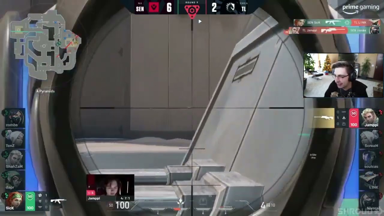 Shroud React To TL Jampii Ace against Sen