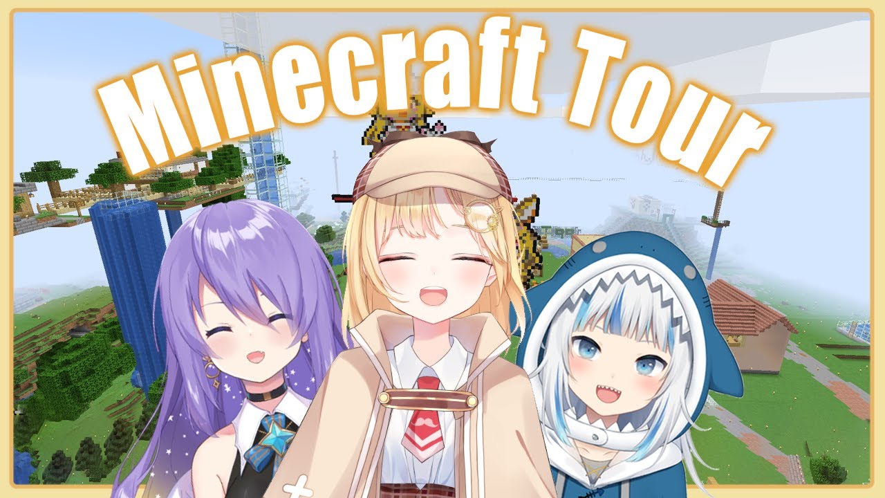 【Minecraft】Hololive JP Server TOUR feat. Moona !