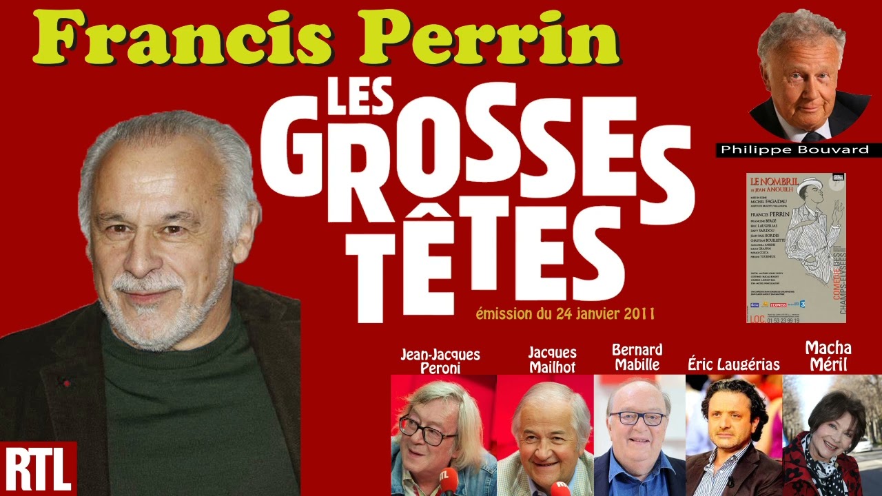 Francis Perrin invité des grosses têtes (24 janvier 2011)