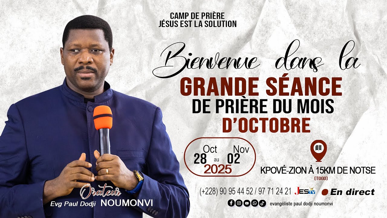J3. JEUDI MATIN 30/10. GRANDE SÉANCE DU MOIS D'OCT. DU 28 AU 02 NOV. 2025