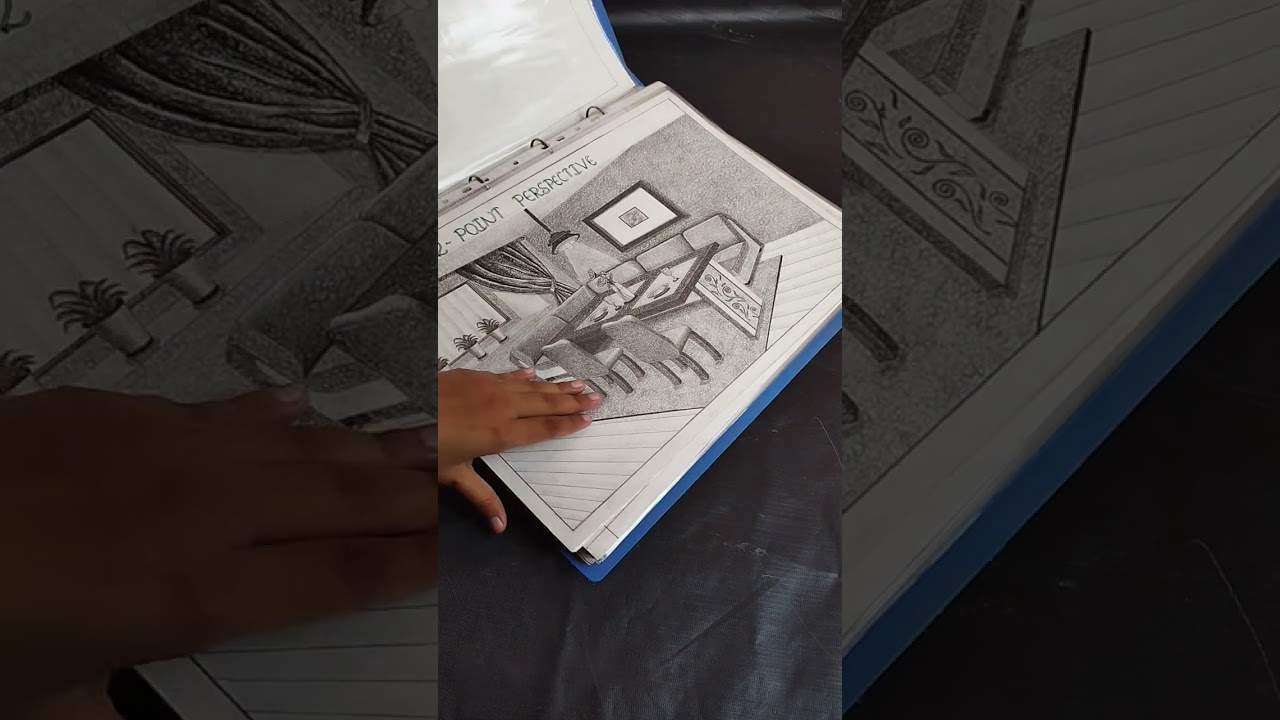 Sketching Portfolio | Interior Design Portfolio | #viral #short #shortvideo #interiordesigner #art