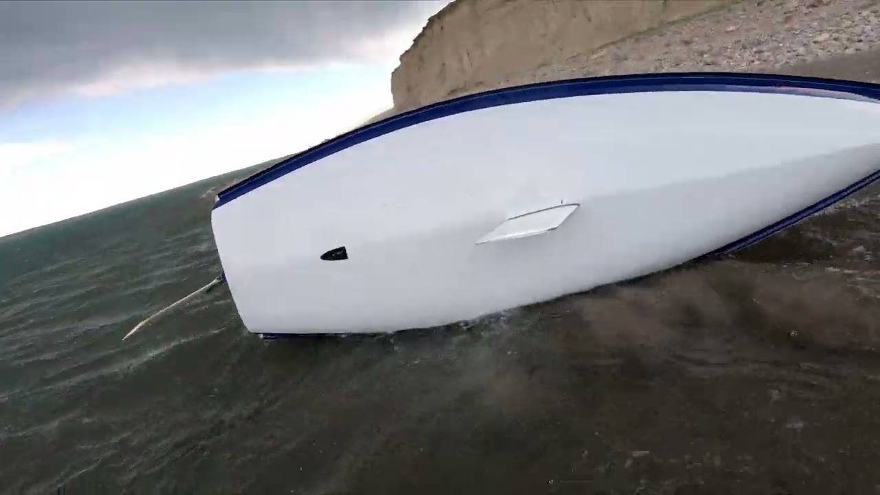 Saint Mary's Sail Caught in Storm