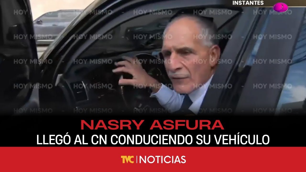 Presidente electo, Nasry Asfura, lleg&oacute; al Congreso Nacional conduciendo su veh&iacute;culo