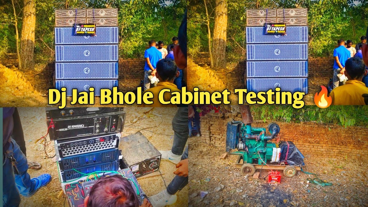 Dj Jai Bhole Cabinet खतरनाक Testing 😱🔥Dj Tapesh Siyarjori 