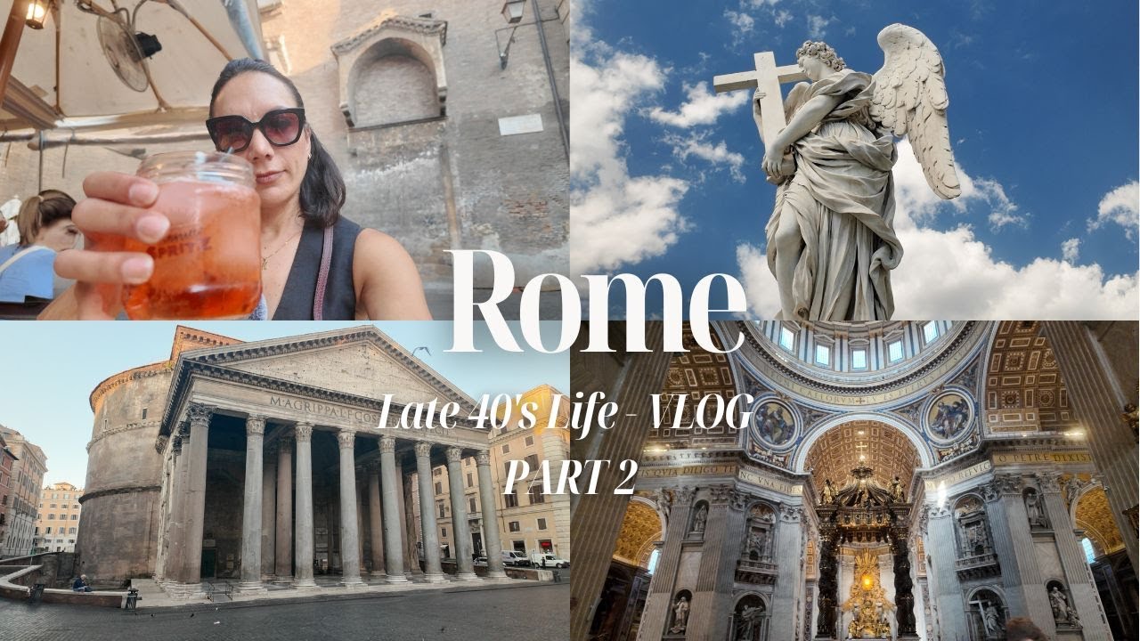 Rome Pt 2  Solo Travel Vlog St Peters Basilica, Piazza Navona, Trastevere, The Pantheon.