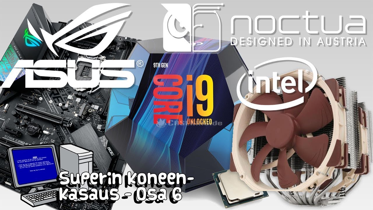 Unboxing Asus ROG STRIX Z390-F, i9 9900K, Noctua NH-D15