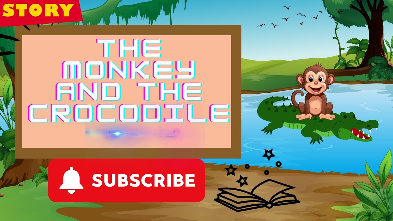 Short story for kids -The monkey and the crocodile || Bedtime story || moral story