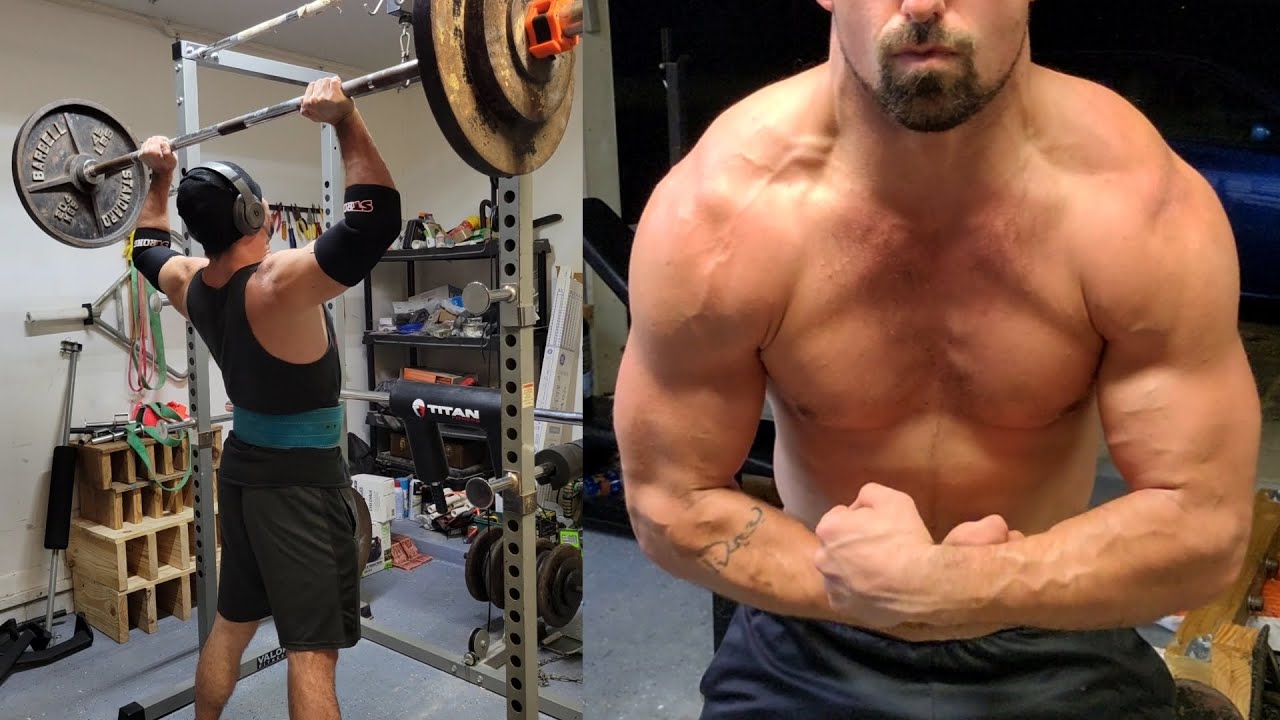 Building CANNONBALL Shoulders!  || Heavy Overhead Press, Push-up & Inverted Row Death By Volume