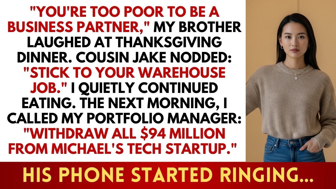 He Called Me Too Poor at Thanksgiving… Then Lost $94 Million Overnight
