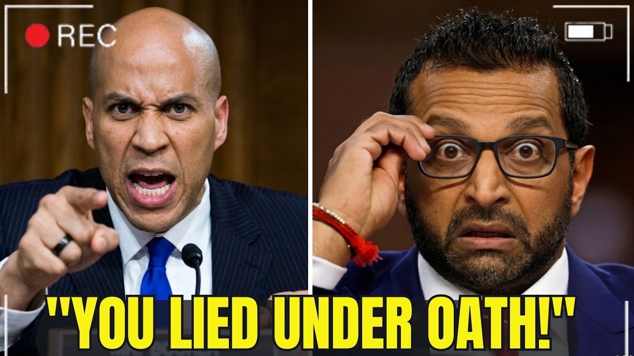 Kash Patel PANICS As Cory Booker EXPOSES Him In Explosive Senate Hearing