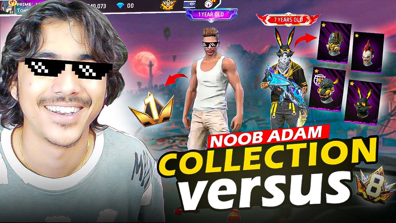 Free Fire Collection Versus 😱 कलुआ Adam vs Worldchat से आ गया Hip Hop 😈 Phir देखो Kya हुआ ⚡