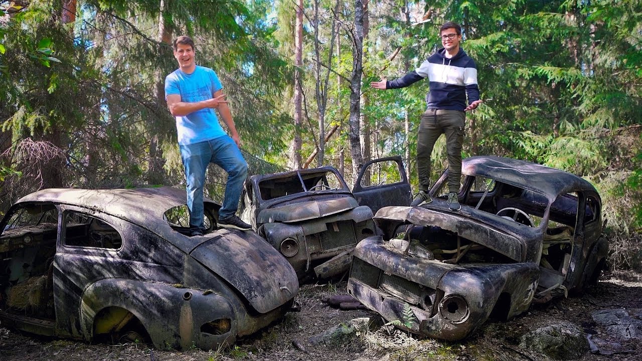 Autofriedhof  Båstnäs: Die vergessenen Oldtimer des zweiten Weltkriegs!