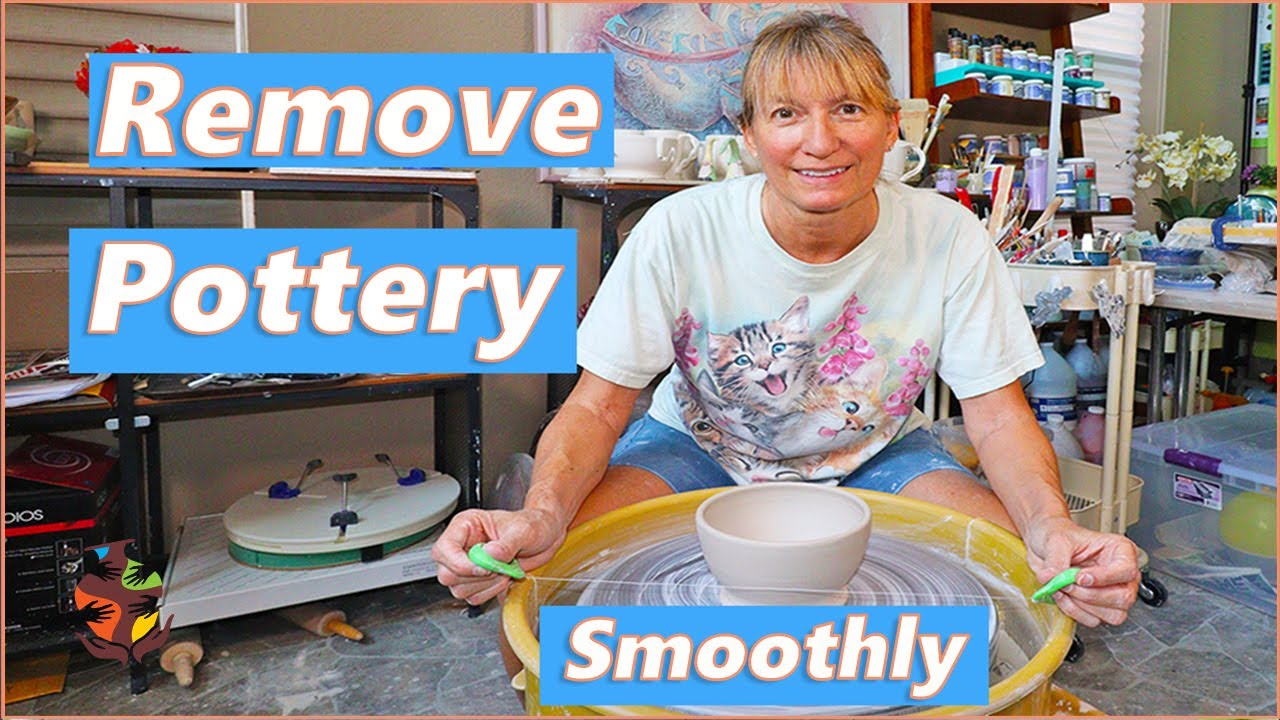 How to Remove Pottery from The Wheel - The Wire Removal Technique