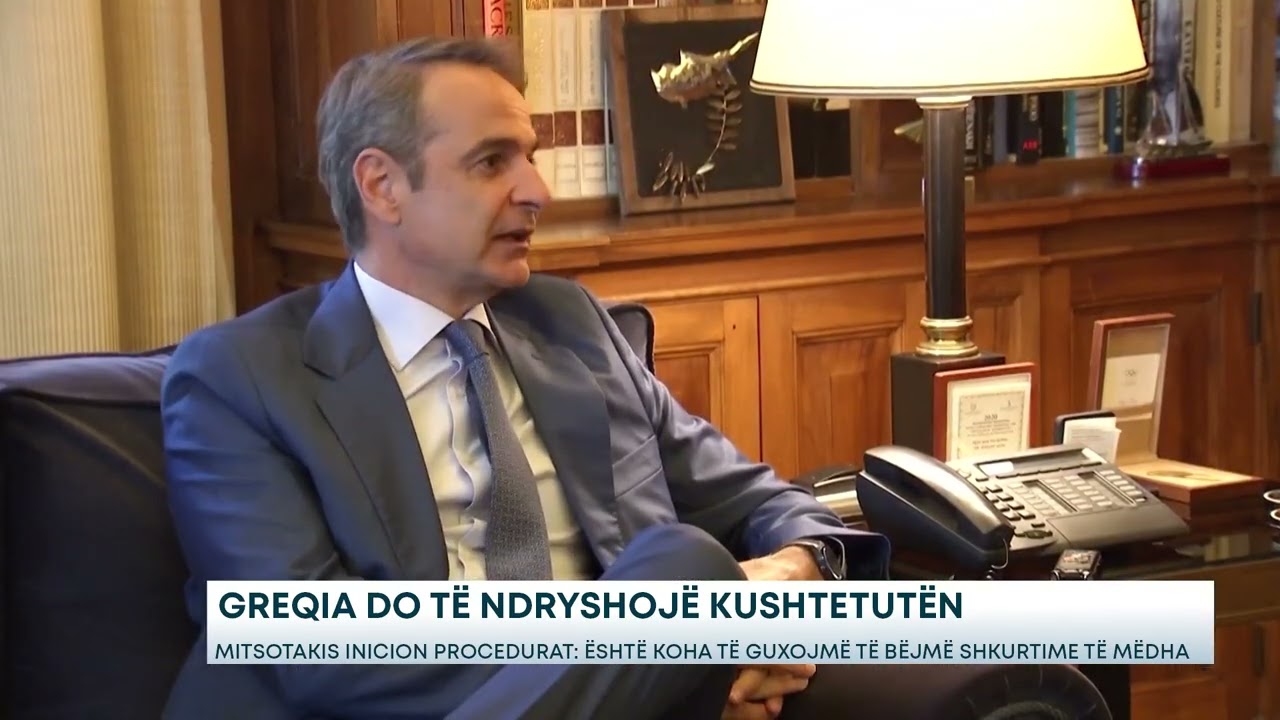Greqia do të ndryshojë Kushtetutën - Mitsotakis nis procedurat: Është koha të bëjmë shkurtime