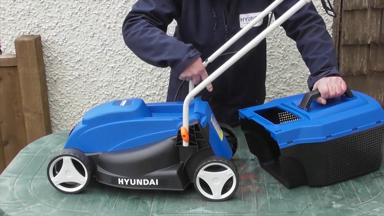 Hyundai HYM3200E Electric Mower Assembly and Controls