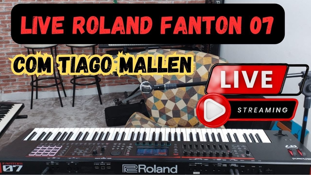 LIVE ROLAND FANTOM 0 (TECLADO CHEIO DE RECURSO E LEVE DE CARREGAR)  COM TIAGO MALLEN #tecladista