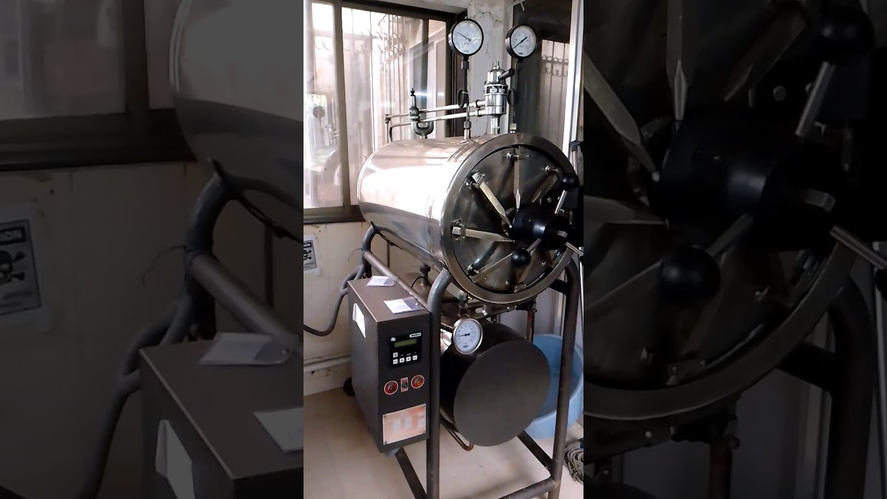 Autoclave machine For sterilization in hospital.. #hospital#nursing#ot #autoclave#machine  #youtube