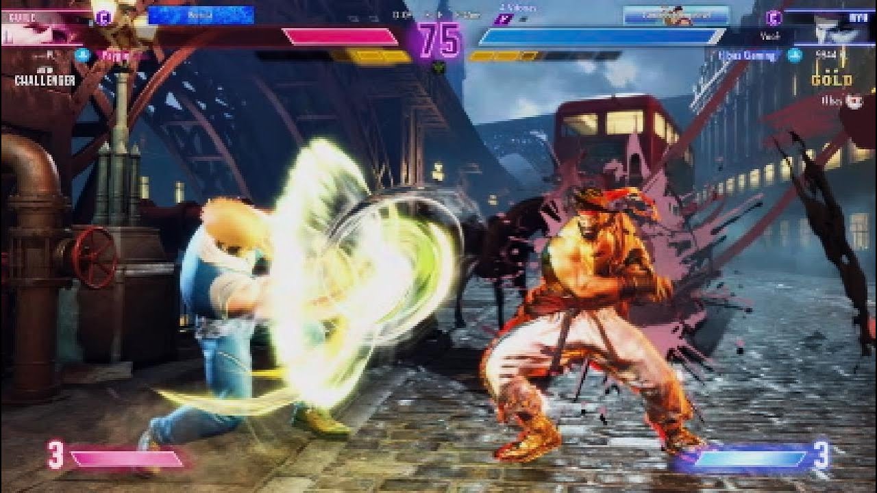 Guile Vs Ryu Casual Match