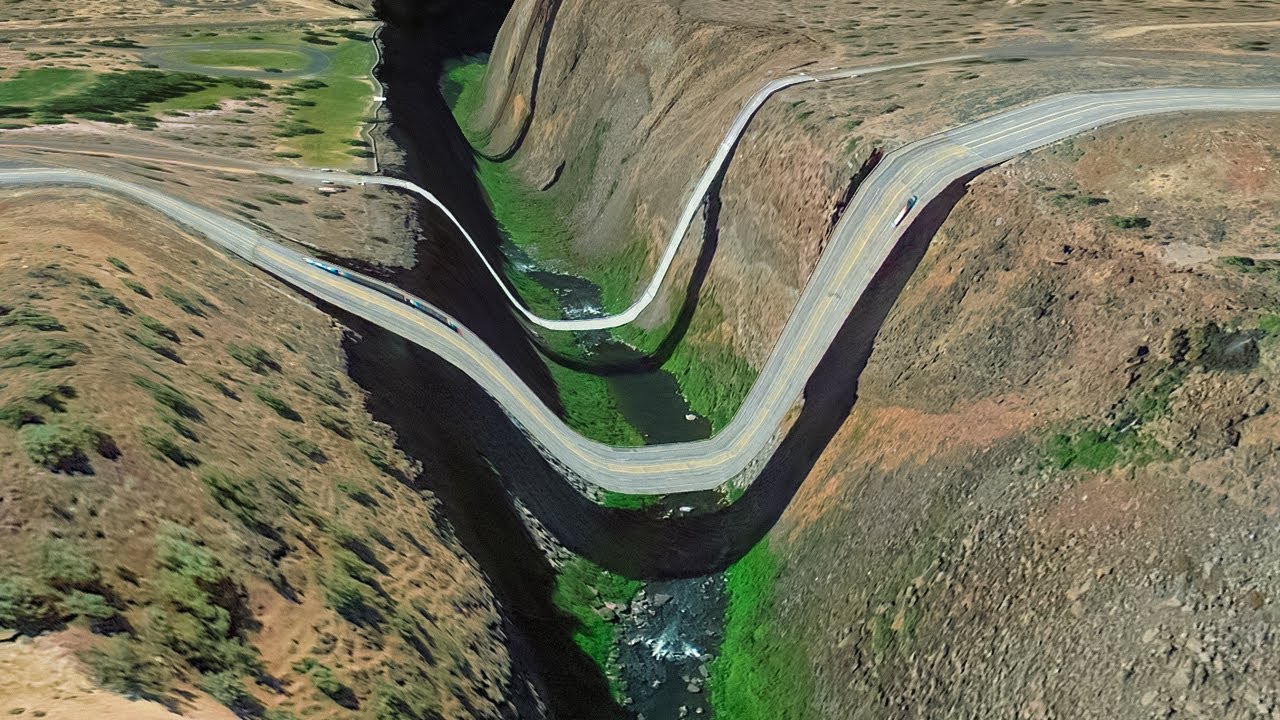 Only a God Skill Driver Can Cross This Road