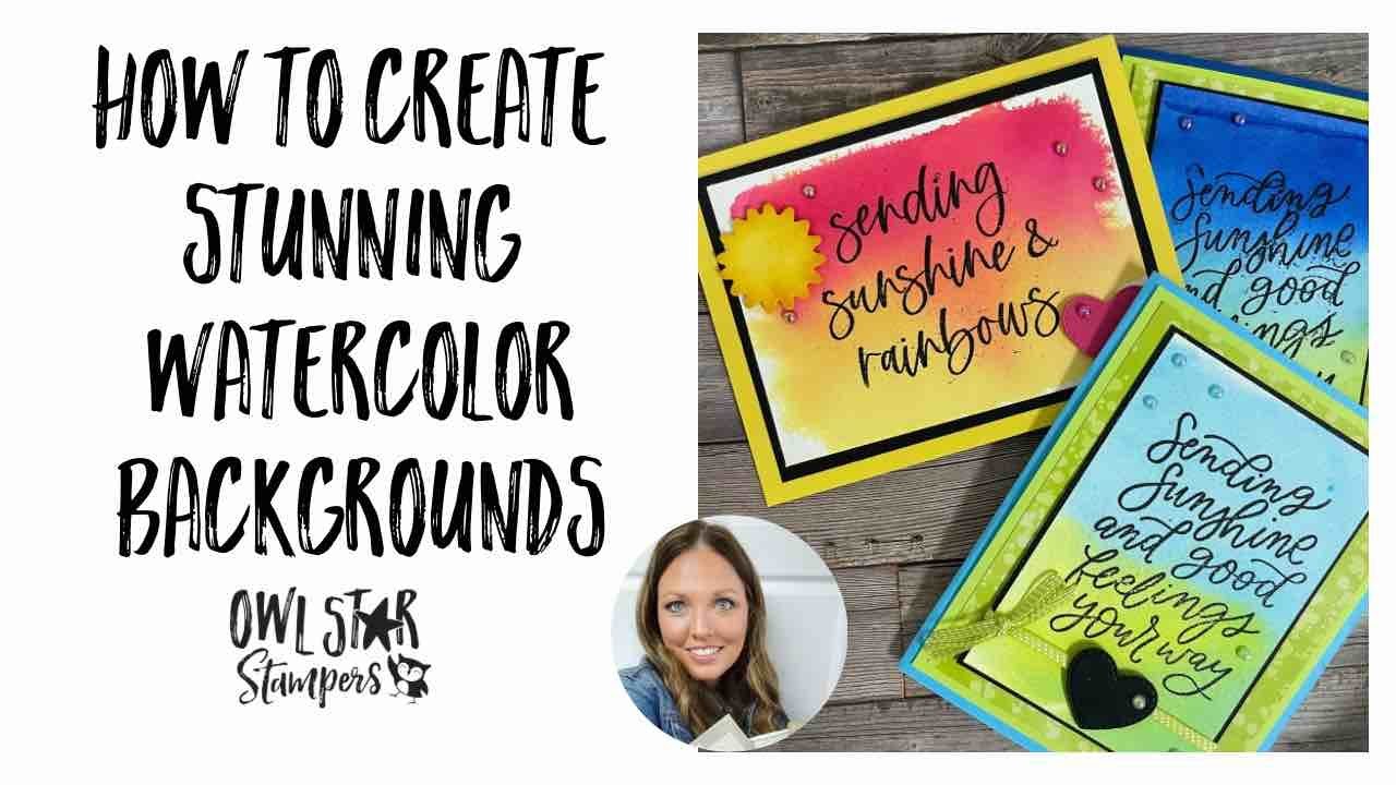How I Create Stunning Watercolor Backgrounds for Card Making