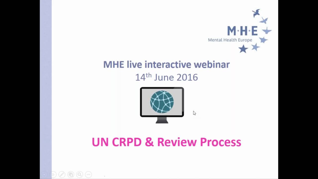 MHE webinar on the review process of the UN CRPD