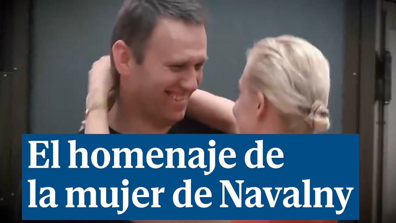 El bonito homenaje e la mujer de Alexei Navalny el día de su funeral