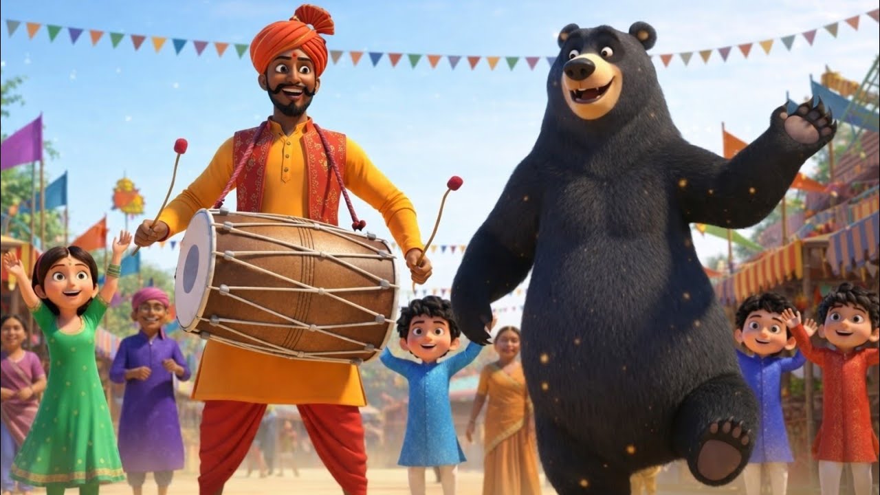 कालू मदारी आया 🐻🎪 | बच्चों का मजेदार गीत | Kalu Madari Kids Song | Hindi Bal Geet