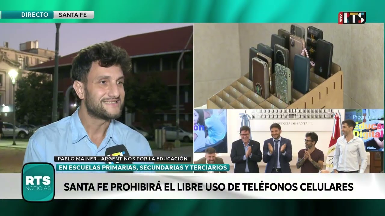 📱 DEBATE POR EL USO DE CELULARES EN LAS ESCUELAS DE #SANTAFE