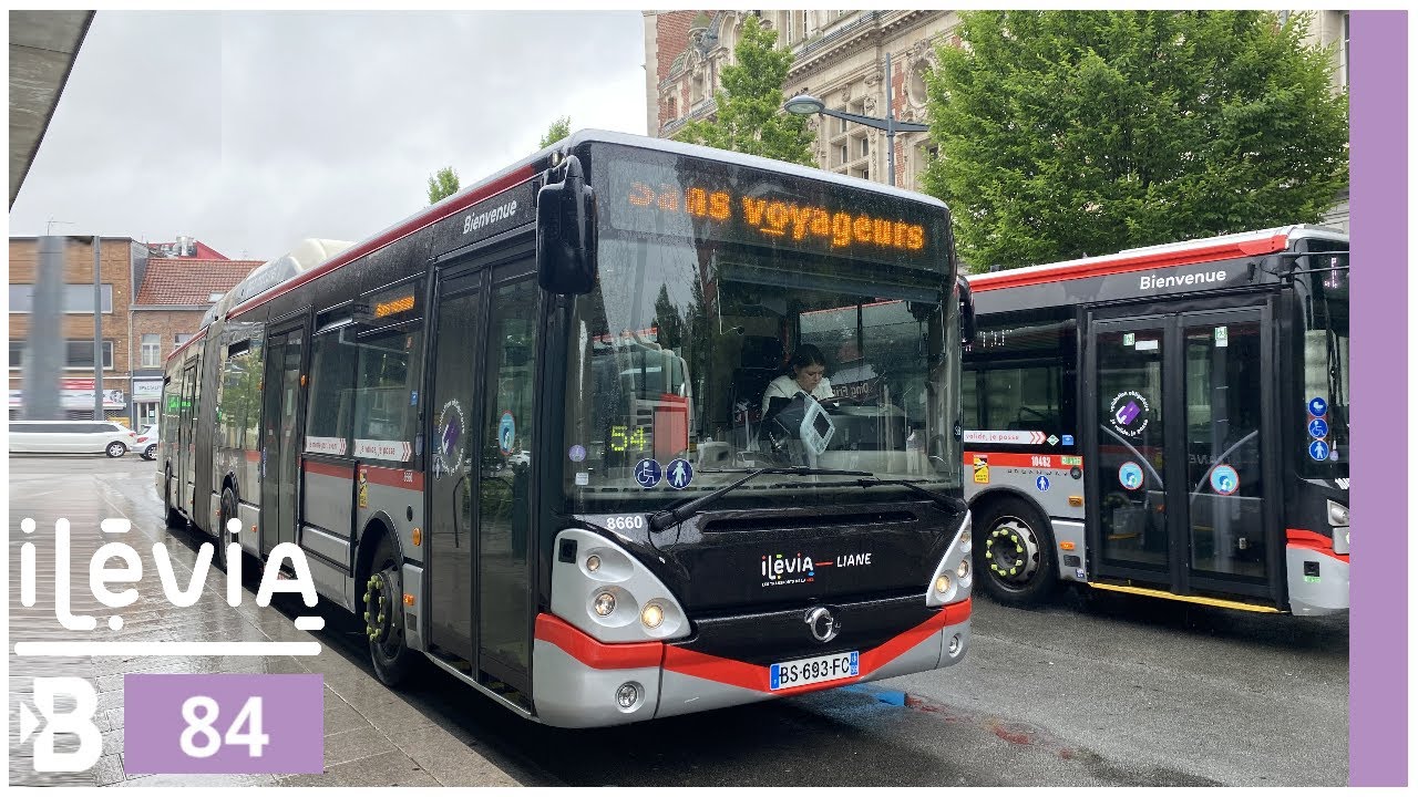 🇫🇷 ⸱ [HD] Lille - Ligne 84 - Irisbus Citelis 18 GNV nº8660 - Ilévia