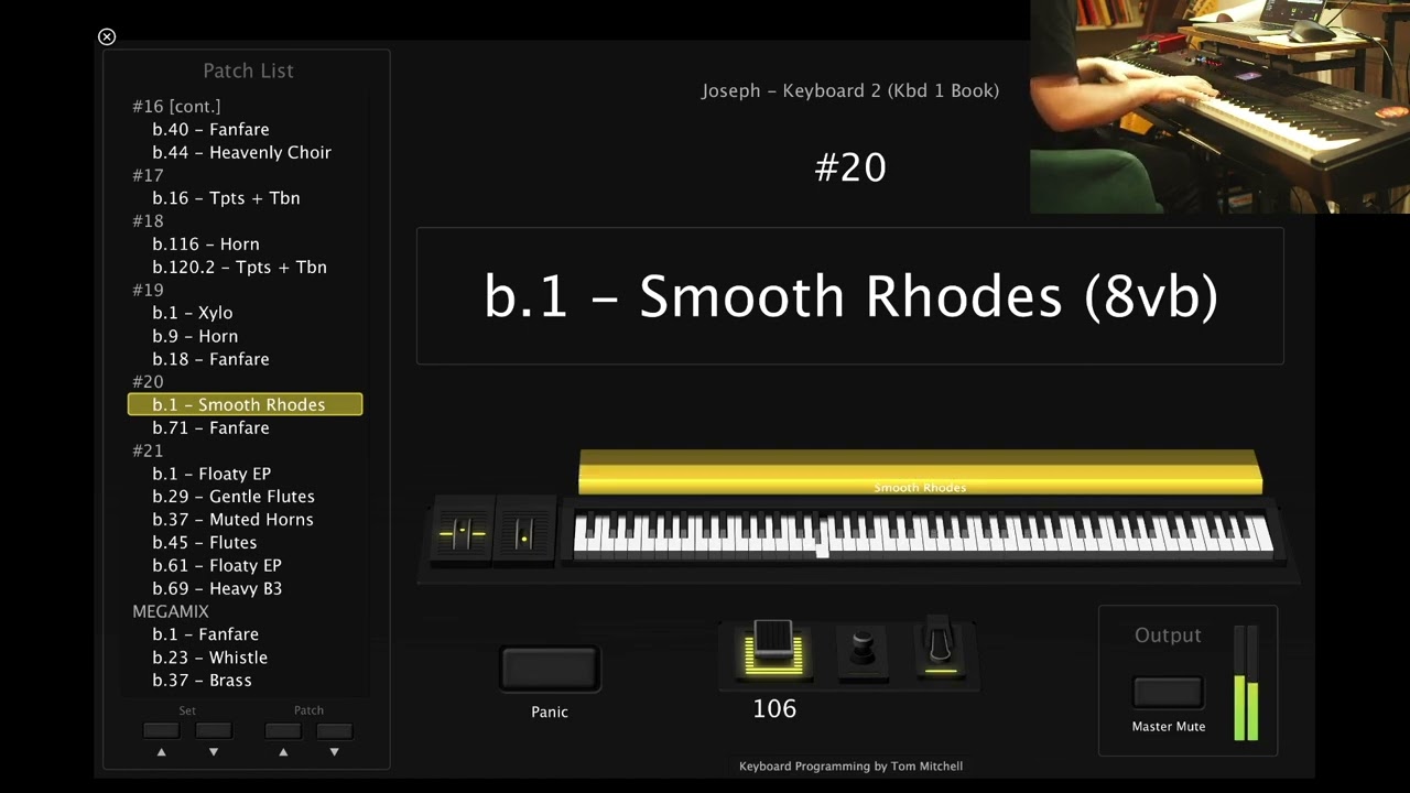 Joseph &ndash; Keyboard 1/2/3 MainStage Programming Playthrough
