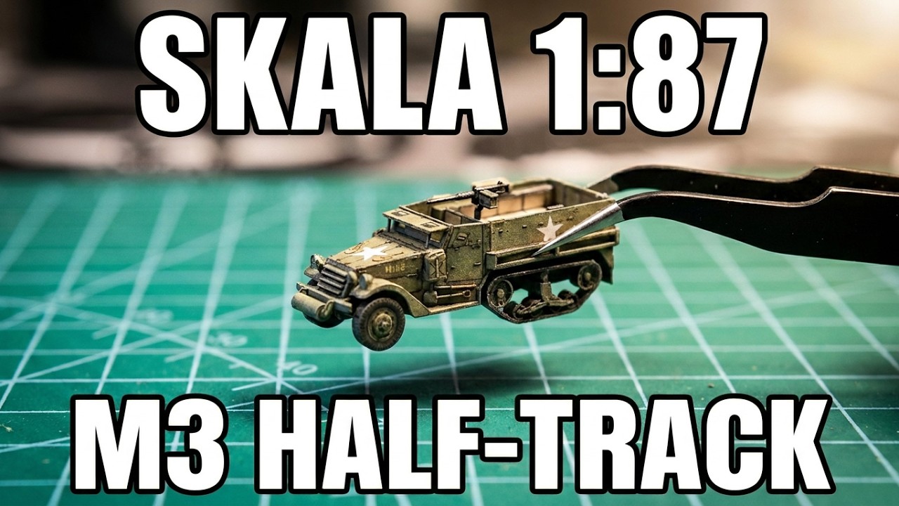 M3 HALF-TRACK skala 1:87 #papermodel #modelarstwo #hobby #małymodelarz #karton #models