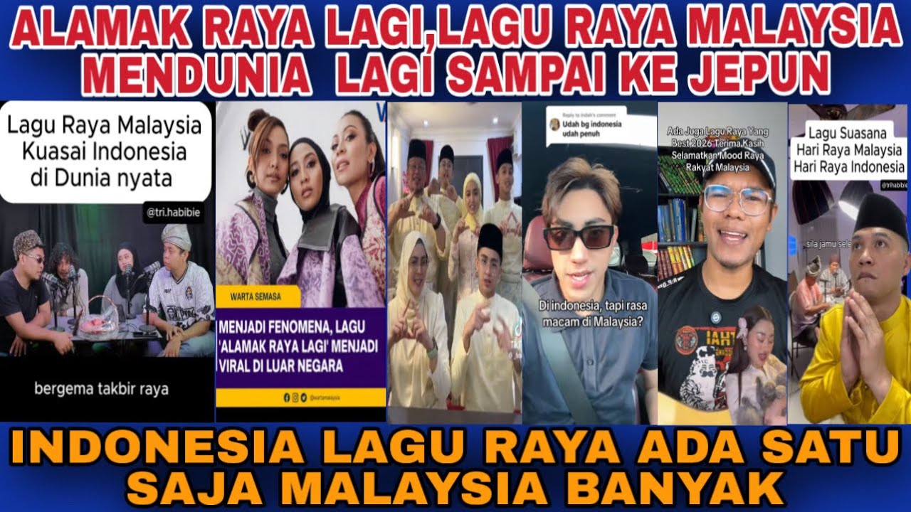 ALAMAK RAYA LAGI‼️LAGU RAYA MALAYSIA MENDUNIA LAGI POPOLER SAMPAI KE JEPUN‼️
