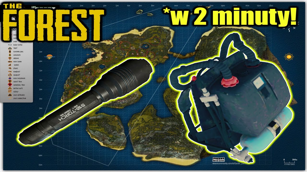 SPRZĘT DO NURKOWANIA (+latarka) W 2 MINUTY! *NAJNOWSZA LOKALIZACJA* THE FOREST