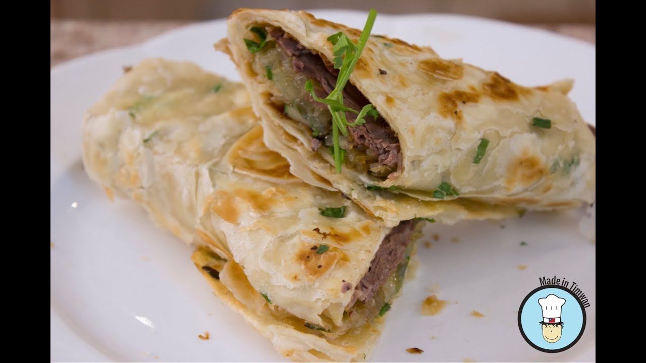 Beef Rolls - 牛肉捲餅 (Niúròu juàn bǐng)