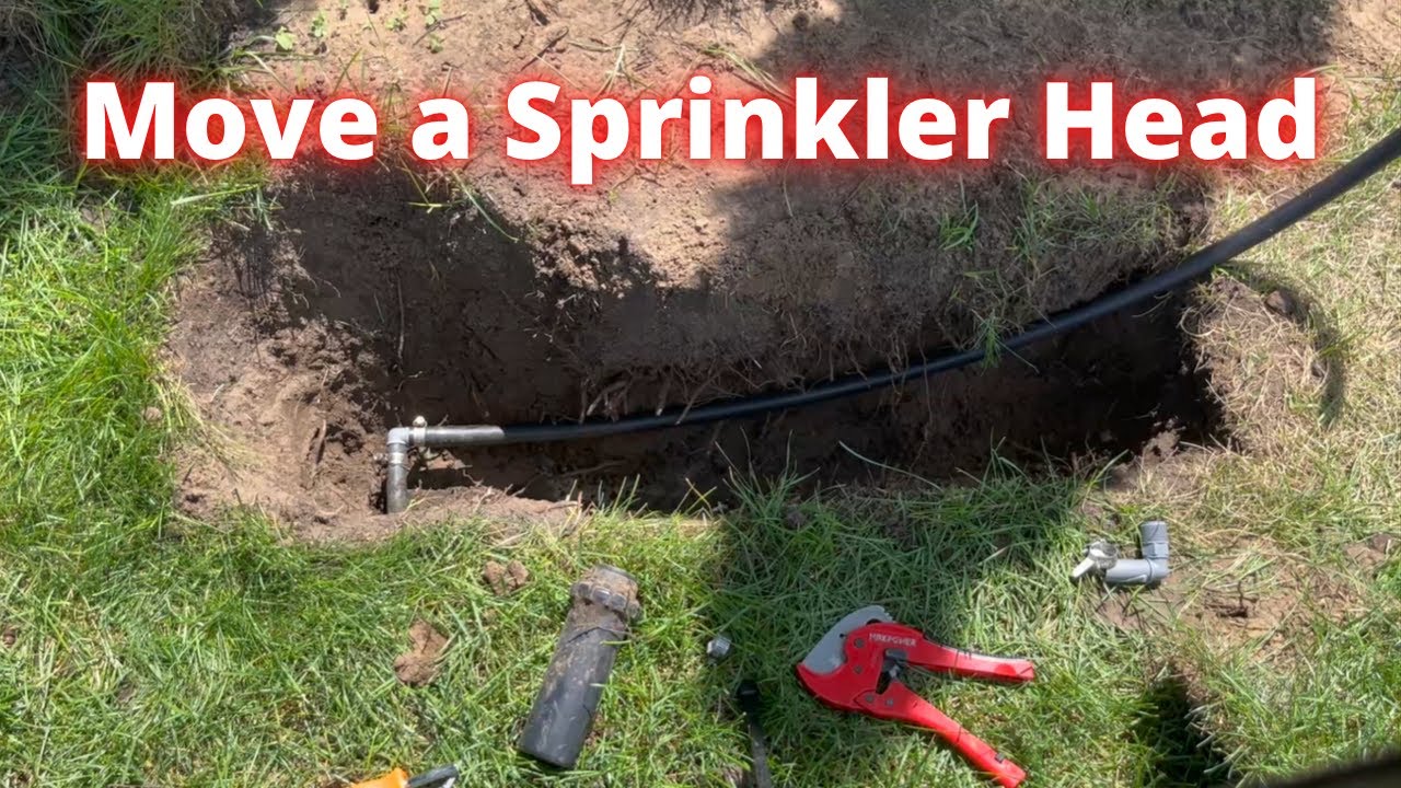 How to move and adjust a sprinkler head. Orbit Voyager II