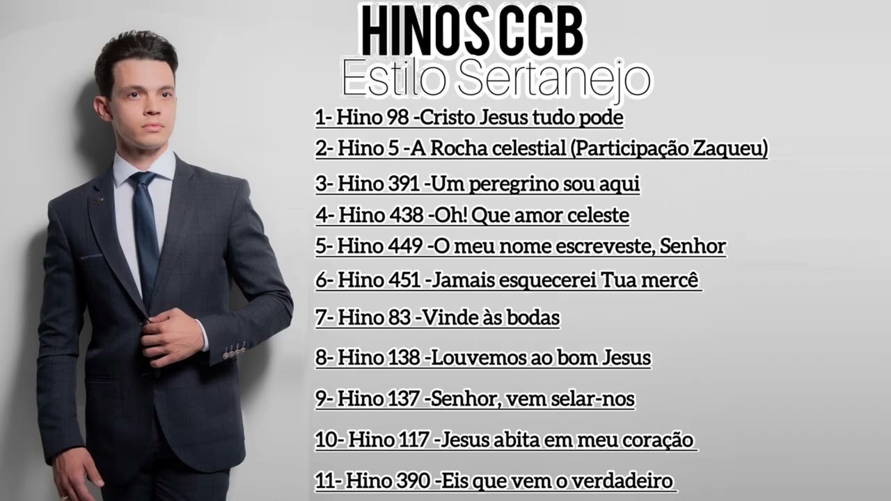 Hinos CCB ESTILO SERTANEJO (Luciano Mendes)