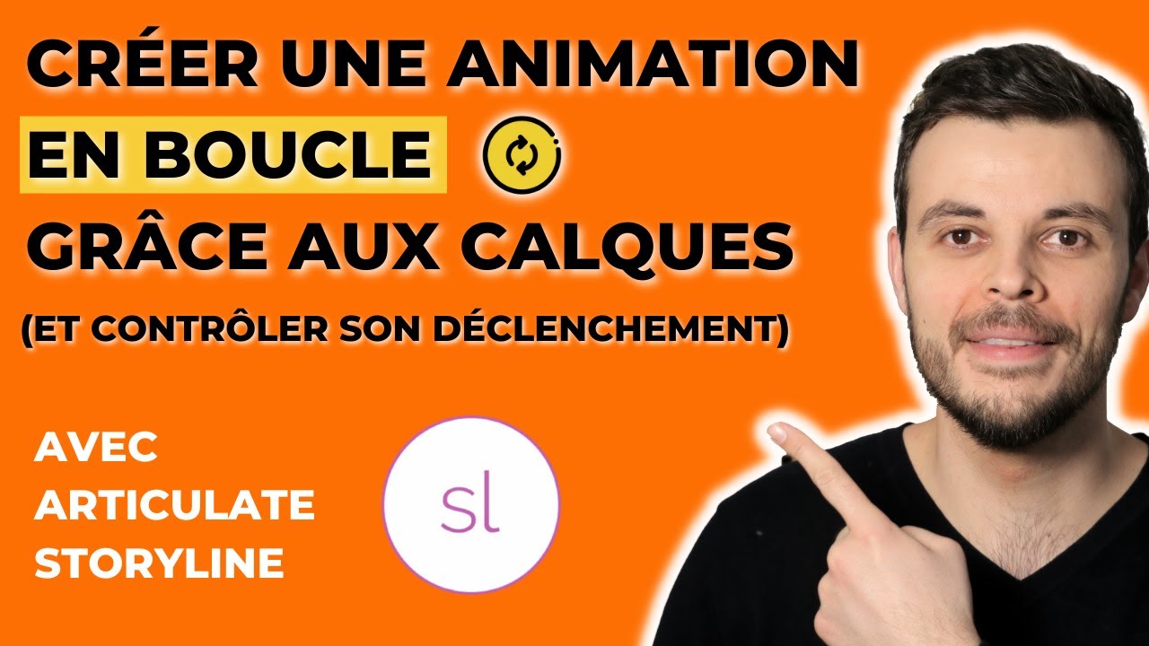 Comment créer une animation en boucle dans Storyline et contrôler son déclencheur (démarrage/arrêt)