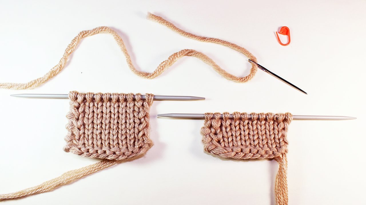 طريقة كتشنر للربط بين قطعتين تريكو __ knitting the Kitchener method