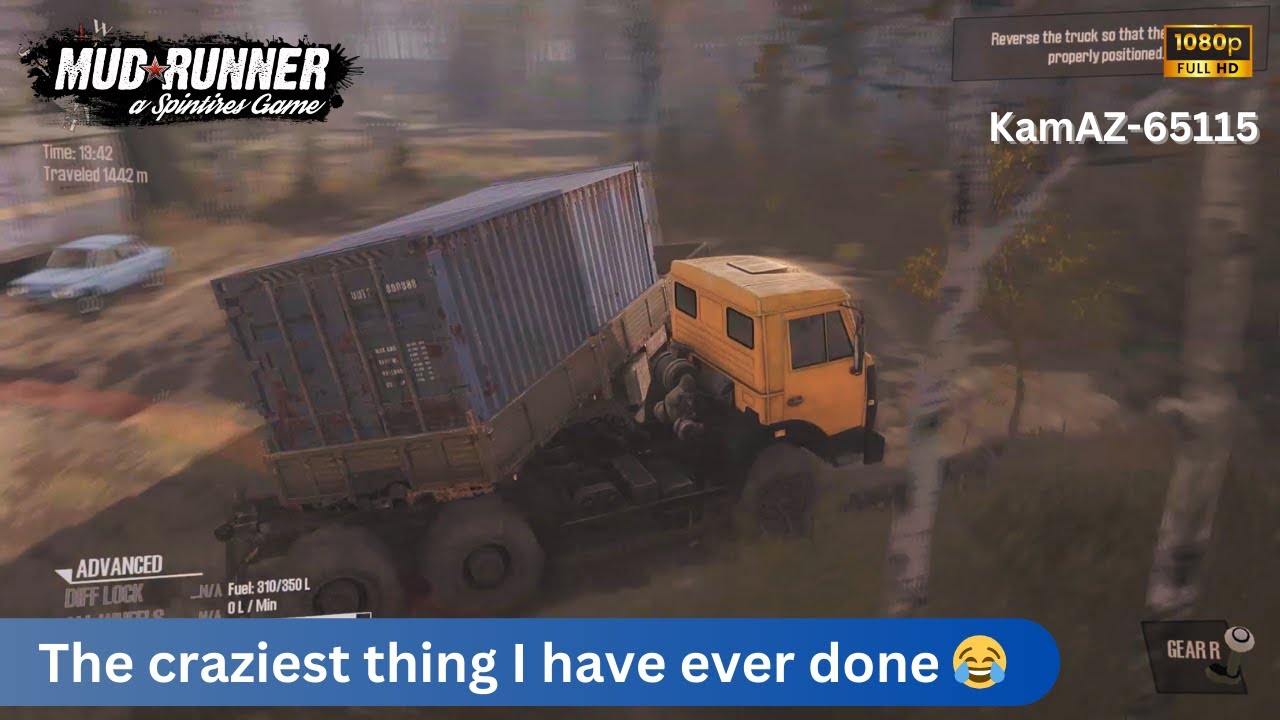 Spintires: MudRunner | Extreme Mud Driving with KamAZ-65115 Truck
