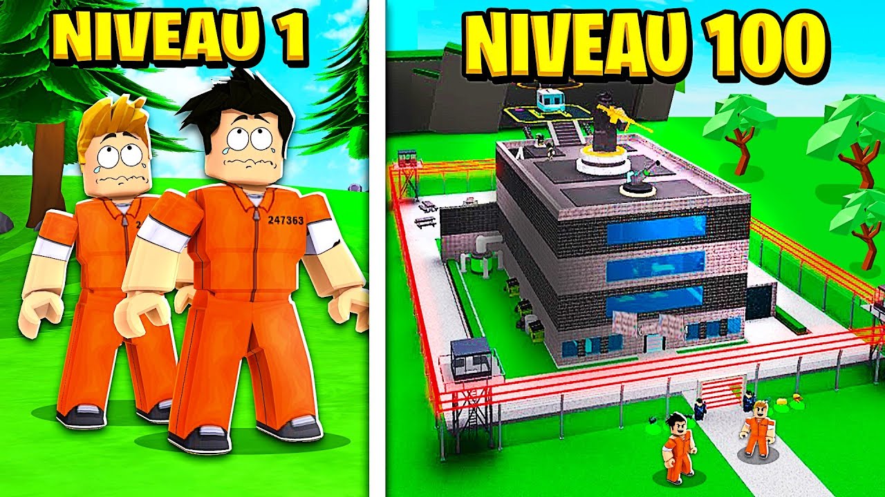 NOUS PASSONS d'une PRISON PAUVRE a UNE PRISON ULTRA SÉCURISÉE dans ROBLOX ! 👮😱 (2 Player Prison)